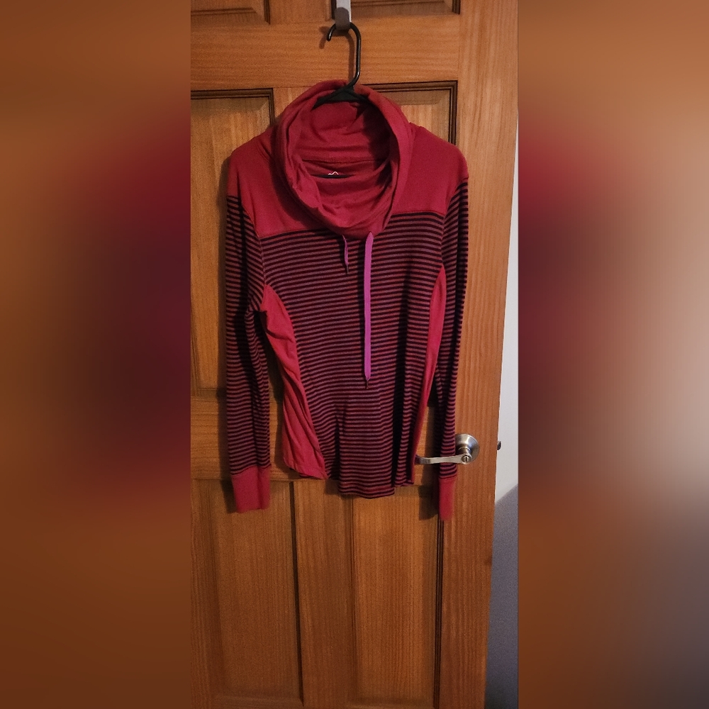 Striped Red Women's Sweater
